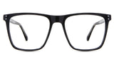 Zayden eyeglasses in the midnight variant - it's a full-rimmed frame with wide viewing lens.