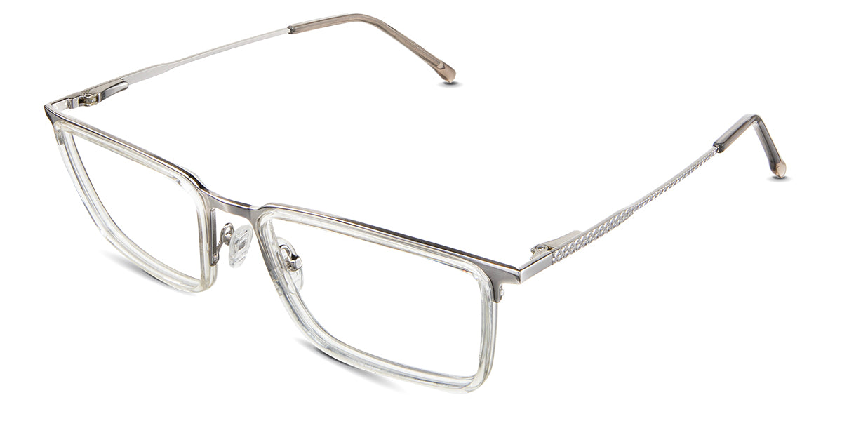 Zayn eyeglasses in the battleship variant - have an adjustable nose pads.