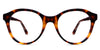 Bloso glasses in hickory variant - it's round frame in tortoise style pattern - medium size frame with acetate material Bold