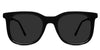 Gauri black tinted Standard Solid single vision glasses in jet setter variant - it's medium square frame