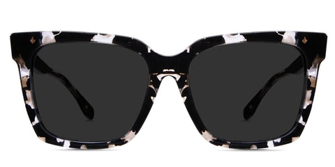 Tanu black tinted Standard Solid glasses in velvet variant that's best fit for medium to wide faces